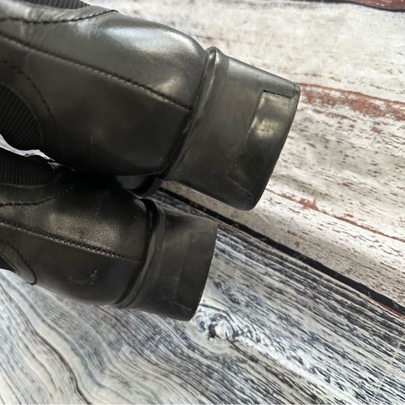 Vintage 90’s Worthington Square Toe Black Leather Tall Boots - Picture 7 of 9